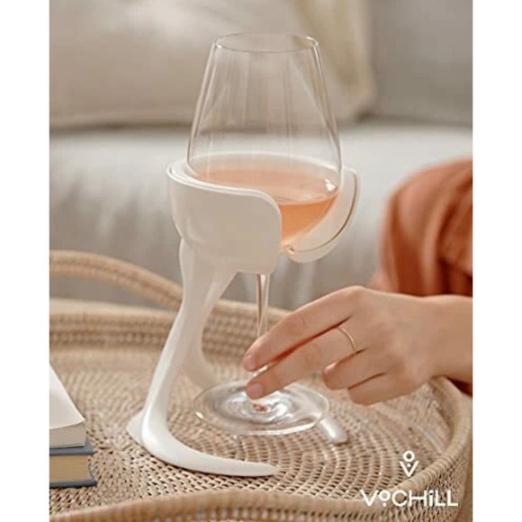 VO‎ CHILL STONE Wine Glass Chiller Stand Portable Refreezable - Picture 5 of 6